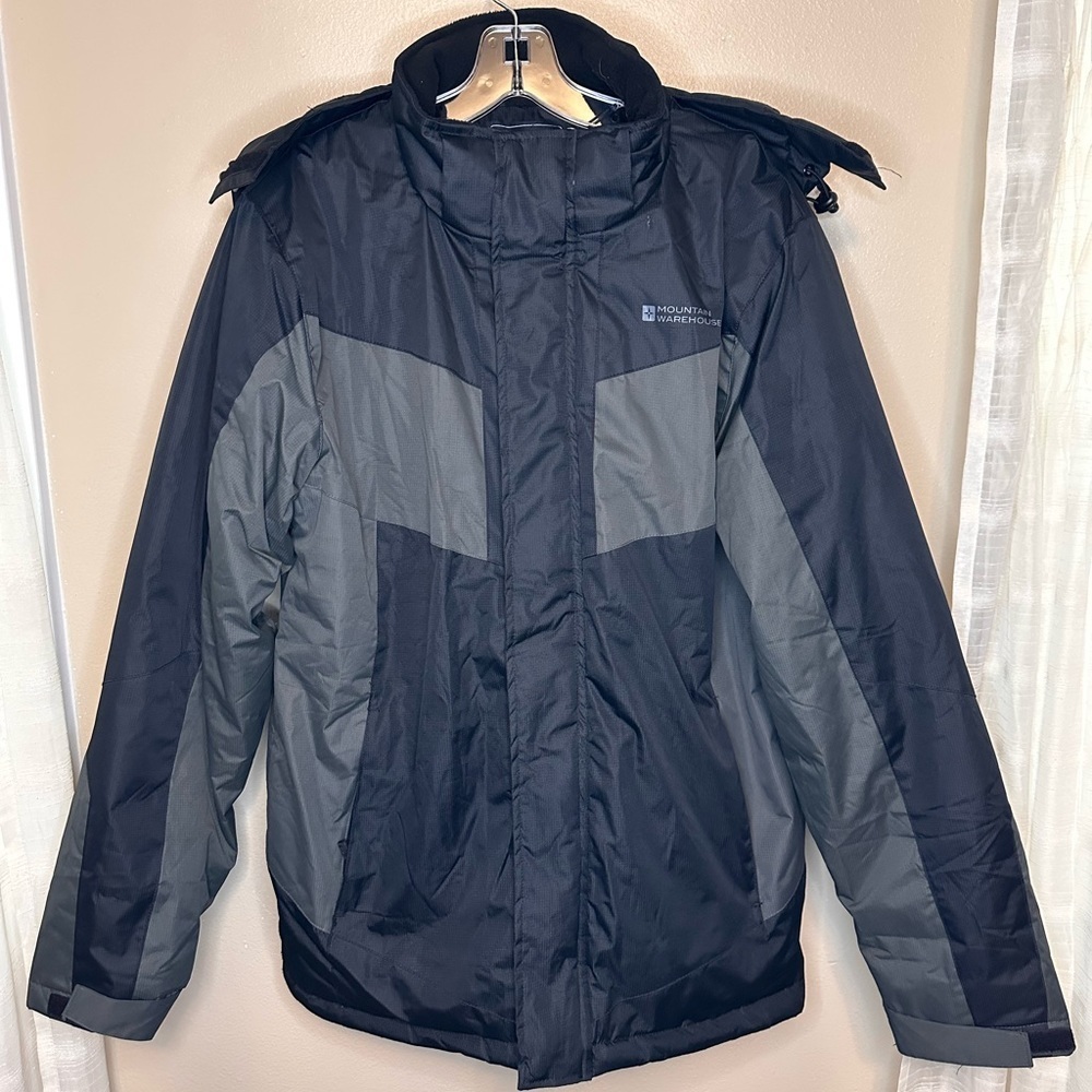 Mountain Warehouse Men’s Water Resistant Winter Coat Size Medium Black G…